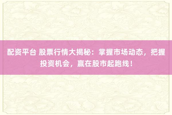 配资平台 股票行情大揭秘：掌握市场动态，把握投资机会，赢在股市起跑线！