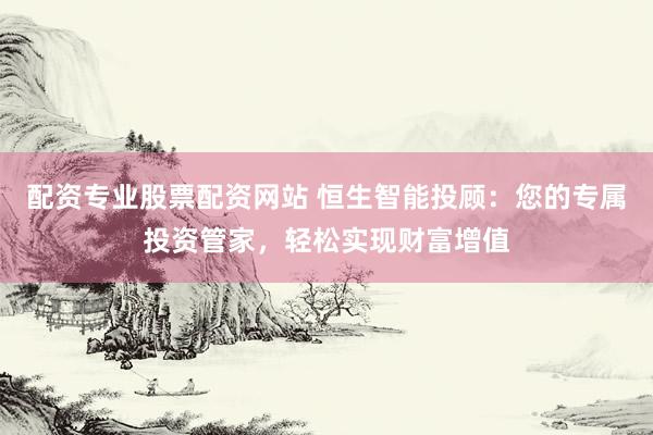 配资专业股票配资网站 恒生智能投顾：您的专属投资管家，轻松实现财富增值