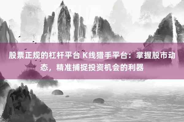 股票正规的杠杆平台 K线猎手平台：掌握股市动态，精准捕捉投资机会的利器