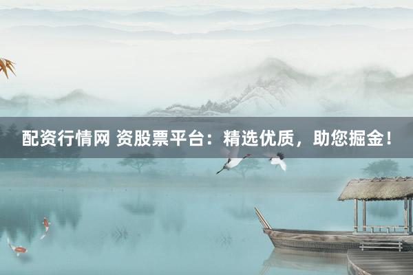 配资行情网 资股票平台：精选优质，助您掘金！